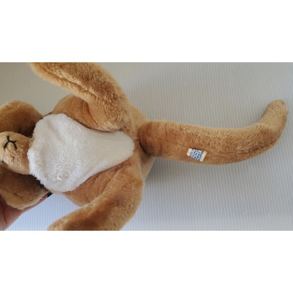 Vintage Dakin KANGAROO Baby JOEY 1975 Cabbie Plush Stuffed Animal 12” Tan Toy - Picture 12 of 13